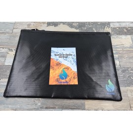 Unbranded Safe Keeper Fireproof Premium Document Bag 15.7''x 11 Silicone Coated Fiberglass