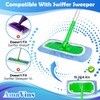 8 Pack Reusable Microfiber Mop Pads Compatible with Swiffer Sweeper