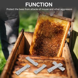 5Pcs Beehive Mouse Guard, Metal Beehive Mouse Guard and Entrance Reducer for 8 or 10 Frame Bee Hive Beekeeping Tool Equipment