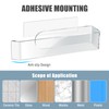 NiHome Wall Mount Clear Acrylic Hand Towel Racks 2-Pack for