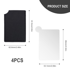 0XBIT Taschenspiegel Klein, 4 Stück Edelstahl Mini Spiegel, Spiegel Klein, Kompakte Größe, Ultraleicht und Dünn, für Reisen und den Heimgebrauch