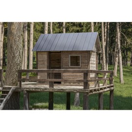 Arrow 2 x 4 ft Charcoal Steel Roof Panels for DIY Shed, etc Projects Pack of 8