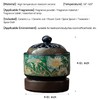 Enamel Ceramic Electric Incense Burner, Classical Incense Holder Chinese Lotus