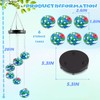 SAHENITEANA Charming Wind Chimes Hummingbird Feeders, Window Bird Feeder for