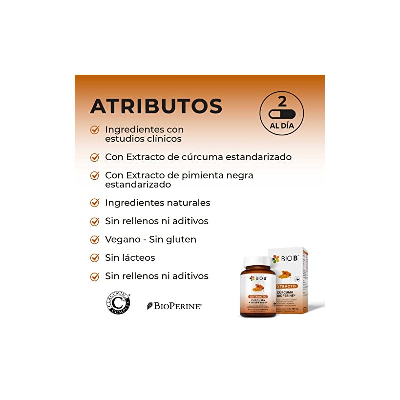 BIO B | Extracto de Cúrcuma C3 Complex al 95%