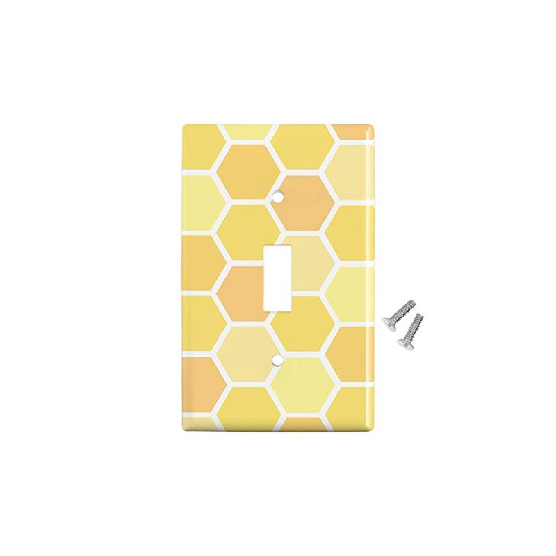 GRAPHICS & MORE Yellow Honeycomb Pattern Plastic Wall Decor Toggle