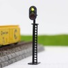 5pcs Model Railway 3-Light Block Signals G/Y/R HO Scale 6.8cm