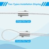 PATIKIL 6mm Hole Wire Rope Clip Set of 4 304