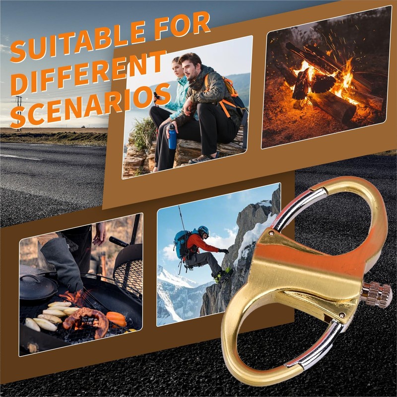 Keychain Lighter, Permanent Match Infinity Lighter, Reusable Waterproof Match Strike