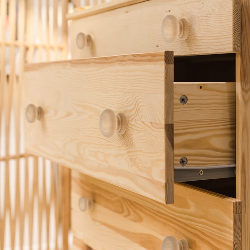 Furniture Knobs Wooden Universal 12 Pieces Wooden Handles for Cupboards