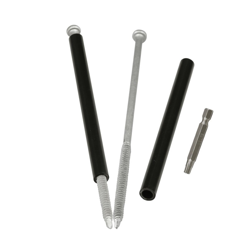 Ypzxola 10-Pack Gutter Screws 7-Inch with Black Ferrule - Rust-Resistant