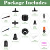 200FT+40FT Drip Irrigation System, Garden Watering System with 8/11mm Main