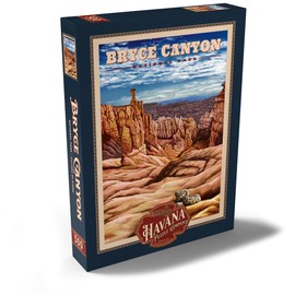 MyPuzzle Bryce Canyon National Park - Pillars of Stone, Vintage Travel Poster - Premium 500 Piece Puzzle - MyPuzzle Special Collection by Havana Puzzle Company