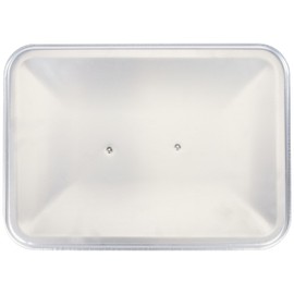 Agnelli Deckel rechteckig für Röster, Aluminium BLTF, Silber, Aluminium, Silber, 35x26 cm