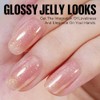 TOMICCA UV Nagellack Gold Glitter Helles Nude, 15ml Glitter Gel-Nagellack,