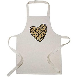 Azeeda 'Leopard Print Heart' Kid’s Cooking Apron (AP00037150)