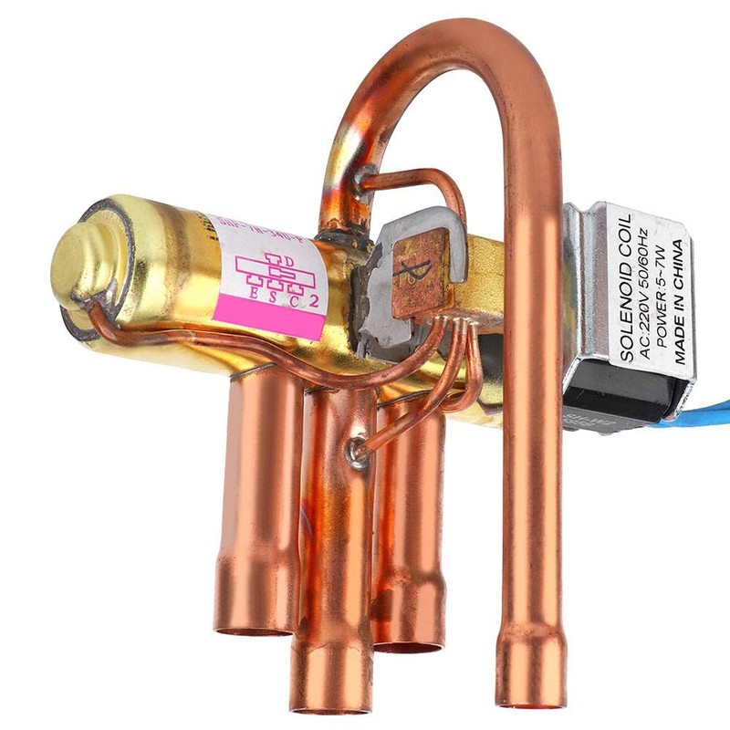 Air Conditioning Four-Way Reversing Valve Copper Refrigeration Service Maintenance Accessory