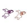 100Pcs Bunny Binder Clips Hollow Out Strong Clamping Sturdy Metal