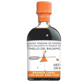 IL TINELLO Balsamic Vinegar of Modena IGP, Orange Label, 250ml (8.5 fl oz) – Aceto Balsamico di Modena Perfect for Meat, Fish & Vegetables, 50 Brix, 6% Acidity, Product of Italy