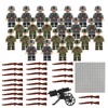 Huanmin Weapons Military Set for Figures, 50-Piece Soldier Play Set,