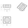 United Pacific C677217 Chrome Defrost Duct For 1967-72 Chevy and