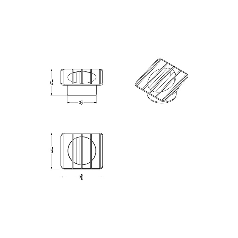 United Pacific C677217 Chrome Defrost Duct For 1967-72 Chevy and