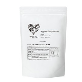 Welina. ウェリナ 森 拓郎 監修 ソイ プロテイン + グルタミン (黒ごま 味) 500g 国産 国内 生産 人工甘味料 不使用 ぷろていん