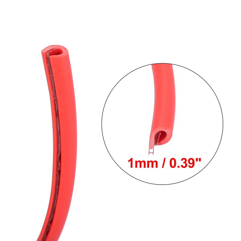 X AUTOHAUX 16ft 5 Meter Rubber Car Door Protector Strip