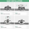M METERXITY 12-Pack M3 Wire Rope Clips Simplex Single Bolt