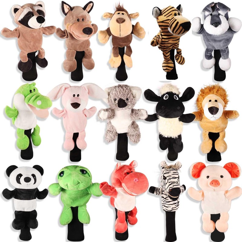 SHABIER Plush Novelty Animal Golf Driver Head Cover for 460cc