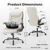 JHK Ergonomic PU Leather Padded Armrest Rocking Gaming Chair with