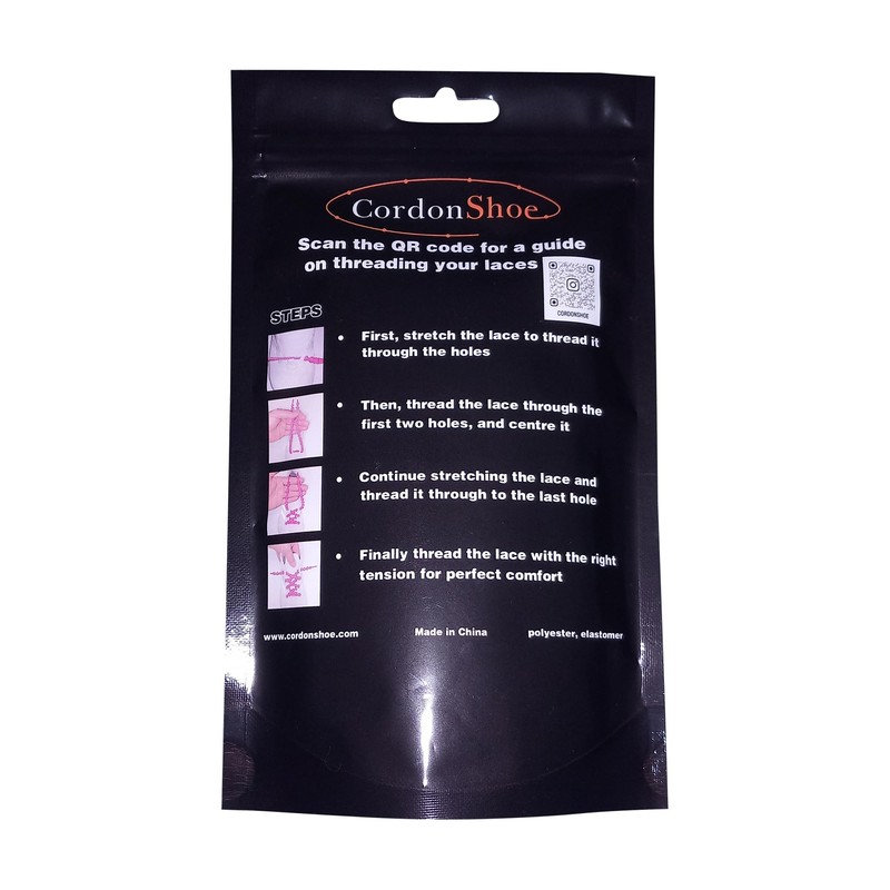 CordonShoe elastic no-tie shoelaces (White)