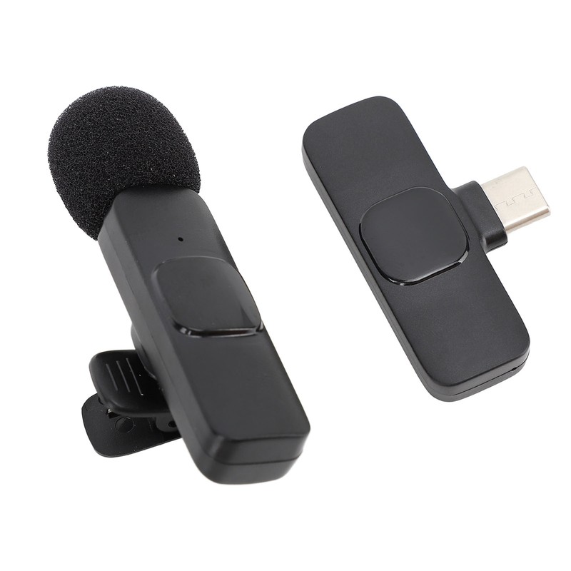 Wireless Lavalier Microphone Noise Cancelling 360° Sound 20m Range Professional