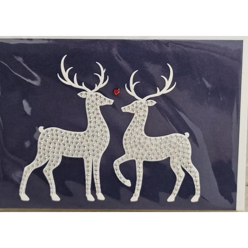 PAPYRUS Magic of the Season Romantic Holiday Greeting Card Deer