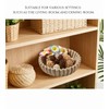 Ruffle Decor Large Decorative Bowl,fruit bowl kitchen stone bowl,bowl decor,Trendy
