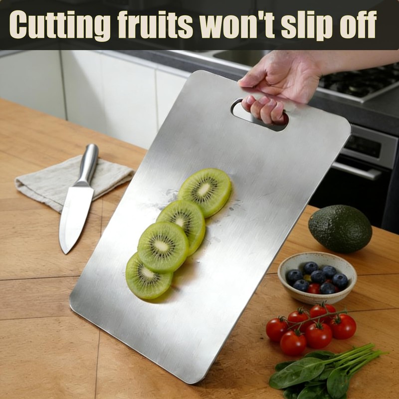 4 PCS Food Grade Cutting Boards Stainless Steel Chopping Boards