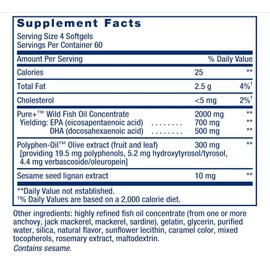 Super Omega-3 EPA/DHA Fish Oil, for General Wellness, Gluten-Free, Non-GMO, 240 Softgels