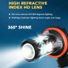SHENKENUO 4pc LED Headlight High Low Fog Light Bulbs Combo