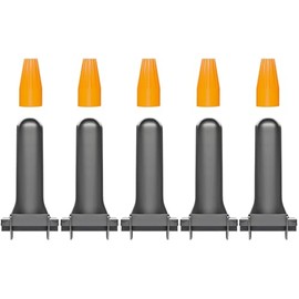 PetsTEK 5 Pack Direct Bury Waterproof Wire Splice Kit, Wire Nut Electrical Connectors for Wire Break Repair, Compatible with PetSafe, SportDog, Dogtra In-Ground Dog Fence Systems, Made in USA