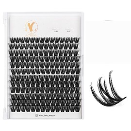 ACTROL Individual Eyelash Lashes Clusters ACT-B 0.05 12-18mm Mix D Curl - Natural & Bold Volume Lashes, Reusable DIY Lash Extensions for Customized Looks - Hypoallergenic & Cruelty-Free