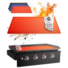 Orange Griddle Mats 36 Inch + Spatula Mat