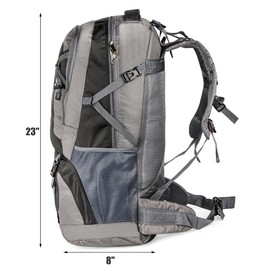 Yesland 60L Lightweight Hiking Backpack, Outdoor Sport Travel Daypack Camping Backpack Hiking Bag for Cycling, Hiking, Running, Climbing, Touring, Men, Women, Black