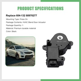 SCITOO HVAC Heater Blend Door Actuator For Chevy Colorado SSR for GMC Canyon for Pontiac Vide Replace# 10393075 88970277 604-132 - Main,Air Inlet Actuator