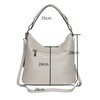 AmbraModa GLX09 Women's Handbag Shoulder Bag Made of Genuine Leather,