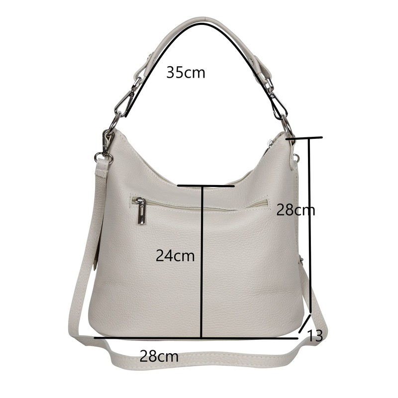 AmbraModa GLX09 Women's Handbag Shoulder Bag Made of Genuine Leather,