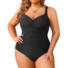Tempt Me Plus Size One Piece Swimsuits for Women Tummy