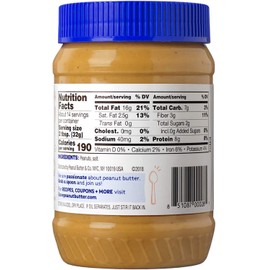 Peanut Butter & Co. Old Fashioned Crunchy Peanut Butter, Non-GMO, Gluten Free, Vegan, No Sugar Added, 16 Ounce (Pack of 1)