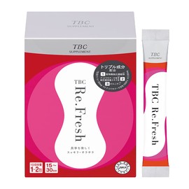 TBC サプリメント リ.フレッシュ 30包（1日1～2包目安 15～30日分）穀物麹抽出濃縮物 ナットウキナーゼ含有納豆菌培養エキス末 オルニチン配合