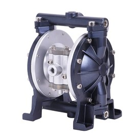 Air-Operated Diaphragm Pump Pneumatic Double Diaphragm Pump 3/8" Inlet & Outlet Transfer Pump 1/4" Air Inlet for Chemical Industrial Use (18L/min)