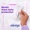 Always Radiant Daily Feminine Panty Liners For Women, Regular Absorbency,